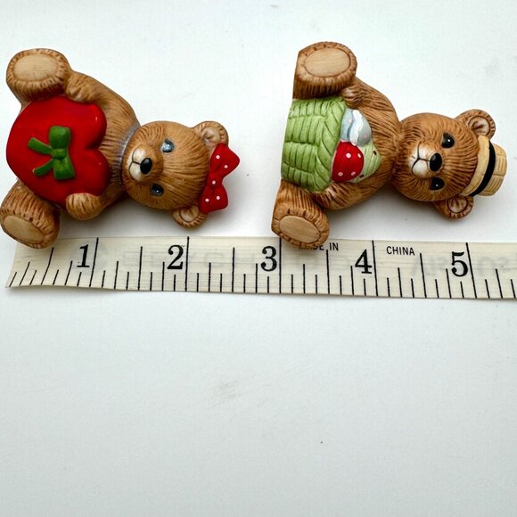 Vintage HOMCO 1413 Calendar Bears set of 2 April February - Picture 3 of 7